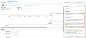 Related articles panel shown when creating an HR knowledge article